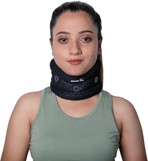 Wonder Care Neck Brace for Sleeping Cervical Collar Adjustable Neck Support Brace Relief Cervical Spine Pressure Ideal for Travel, Office Workers & Neck Injury Recovery, X-Large