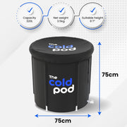 The Cold Pod Ice Bath Tub for Athletes XL: Cold Plunge Tub Outdoor with Cover,116 Gallons Portable Ice Bath Cold Water Therapy Plunge Pool,Large Ice Tub for Cold Dippers at Home