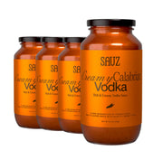 Sauz | Variety Pack, 25 Oz Jars (4-Pack), Includes Hot Honey Marinara, Creamy Calabrian Vodka, Wild Rosemary, Summer Lemon, Gluten-Free, Non-GMO, Multi-Use, Clean Ingredients – Small Batch Craft Sauces