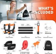 [2025 New] Northdeer Resistance Band with Patented Adjustable Handles, Exercise Band, Adjust Resistance Levels Instantly by Changing Band Length for Home Gym Yoga Pilates Full Body for Men Women