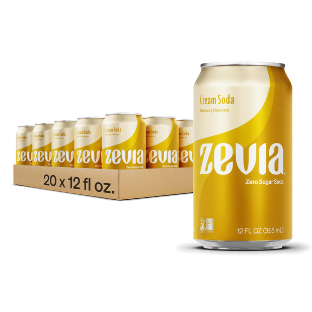 Zevia Zero Calorie Soda, Nostalgic Variety Pack, 12 Fl Oz (Pack of 20)
