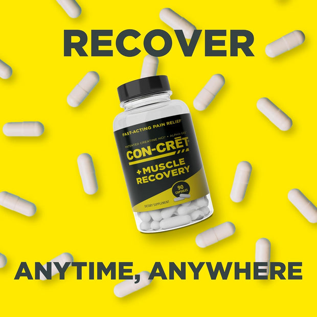 ProMera Sports Muscle Recovery, Concentrated Creatine and Alpha-GEE®, Supports Muscle Recovery, Reduces Soreness, Restores Muscle Health, 90 Capsules