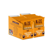 KiZE Energy Bars - Peanut Butter - Gluten Free, Non-GMO, and High Protein Meal Replacement Energy Bars, Clean and Simple Food Ingredients - 10g High Protein Snacks, (10 Count)