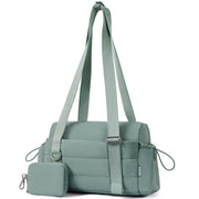 Small Gym Bag for Women 2 Set Mini Gym Duffle Bag with Wet Compartment and Coin Wallet, Gym Tote Bag for Workout/Sport/Travel