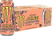 Monster Energy Juice Monster Variety Pack, Pipeline Punch, Mango Loco, Pacific Punch, Energy+Juice, Energy Drink, 16 Ounce (Pack of 15)
