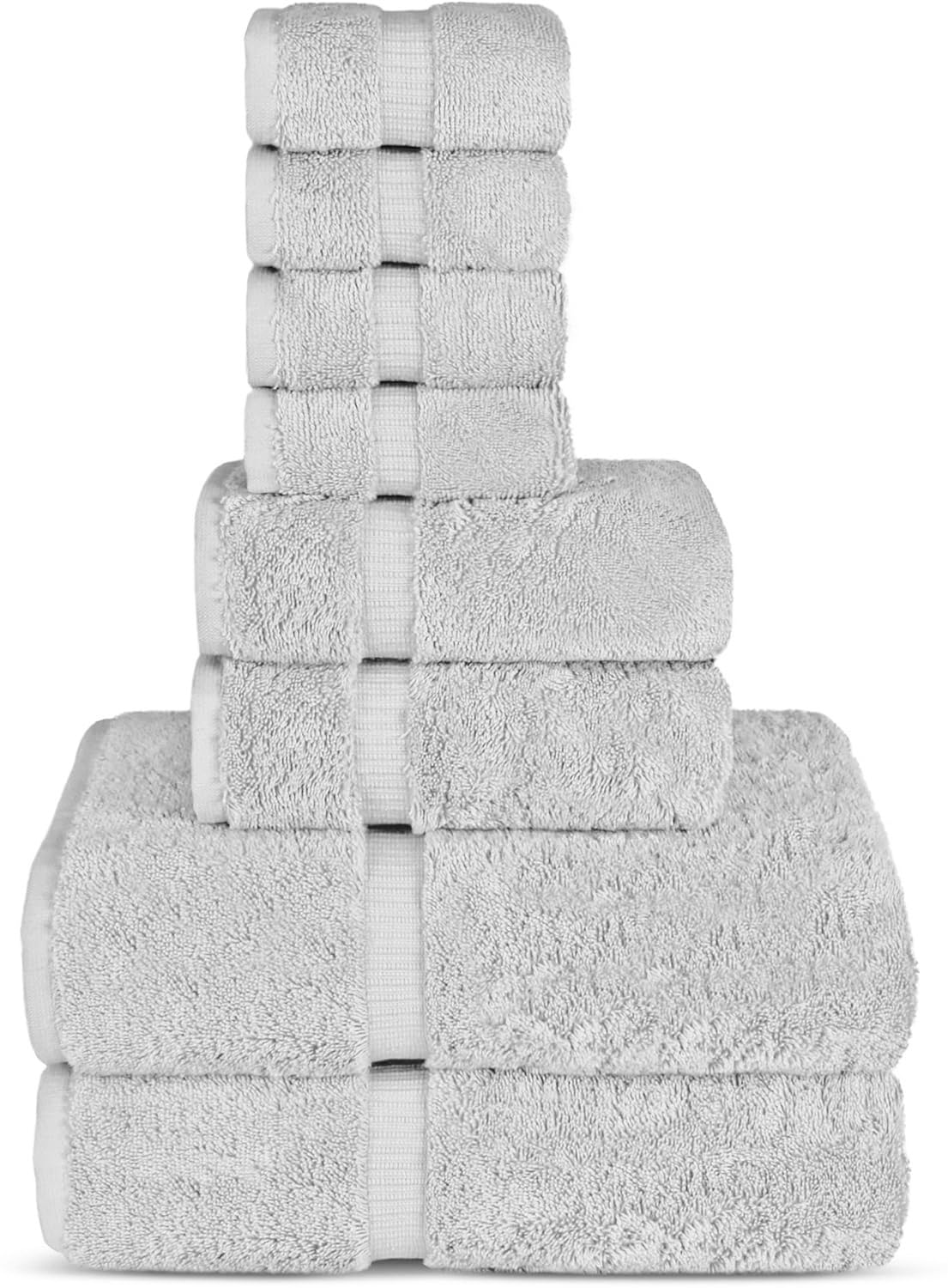 Chakir Turkish Linens | Hotel & Spa Quality 100% Cotton Premium Turkish Towels | Soft & Absorbent (4-Piece Bath Towels, Dark Gray)