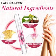 Lagunamoon Cuticle Oil Pen for Nail Nail Oil for Nail Care & Nail Growth - Nourish, Soothe & Moisturize Damaged Nails - Rose, 5 ml