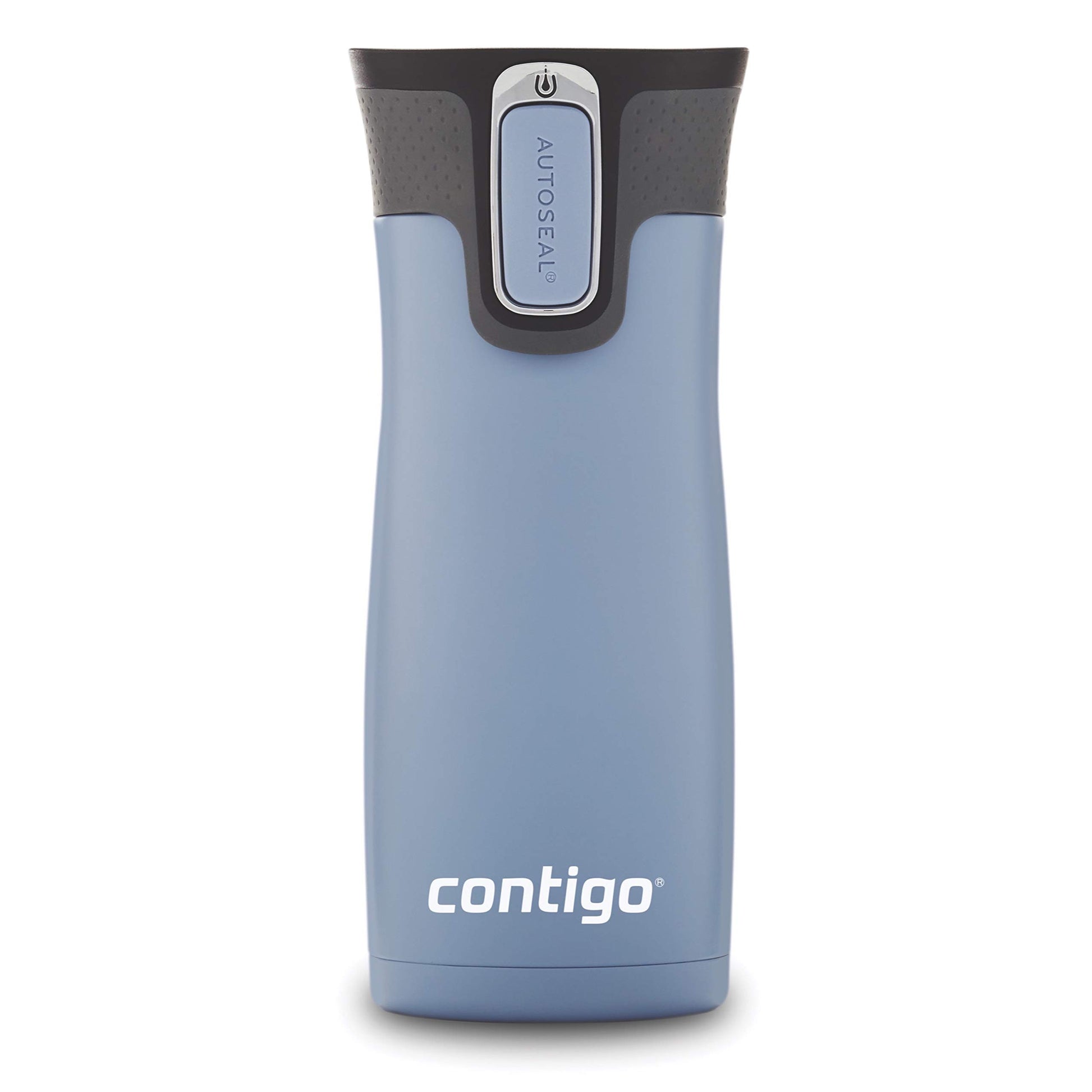 Contigo West Loop Stainless Steel Travel Mug with AUTOSEAL Lid, 16oz., Stainless Steel/Black