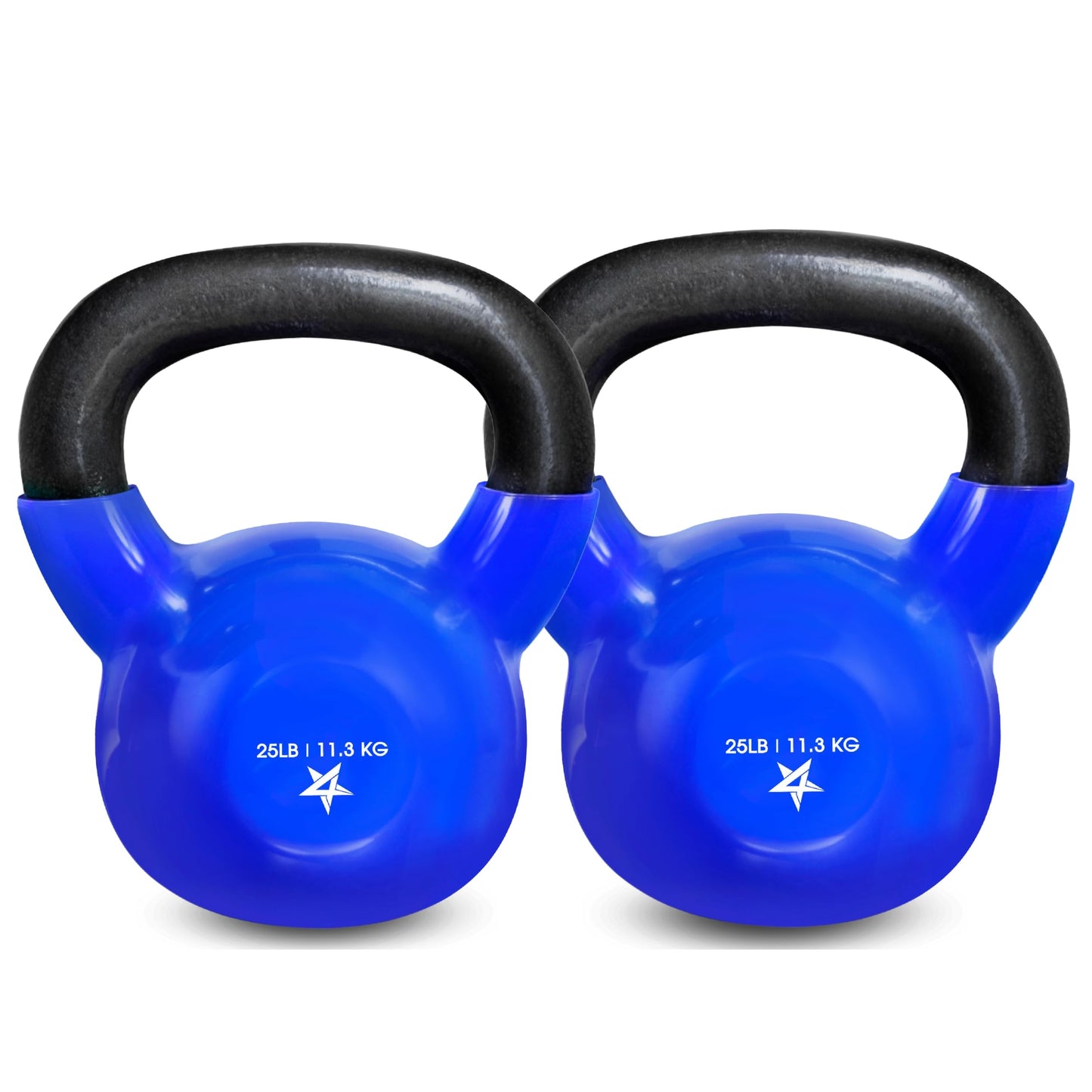 Yes4All 5-100 LB Kettlebells Vinyl Coated Cast Iron for Dumbbell Weights Exercises, Gym, Fitness, Full Body Workout Equipment Push up, Grip and Strength Training