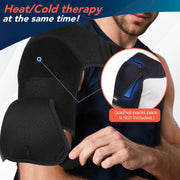 Shoulder Brace with Adjustable Compression Sleeve Rotator Cuff Support & Arm Sling, Hot/Cold Pack Compatible, Breathable Stabilizer for Pain Relief, Fits Left/Right Arm, Men & Women (Large)
