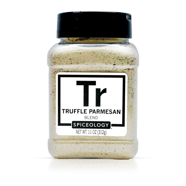 Spiceology – Truffle Parmesan Salt & Seasoning – Gourmet Blend of Black Truffle, Parmesan Cheese, Garlic & Herbs – Ideal for Fries, Popcorn, Potatoes, Pasta & More – 11 oz