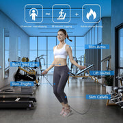 Jump Rope 3 Pack, Adjustable Tangle-Free Speed Jumping Rope for Men Women and Kids Fitness, Steel Skipping Rope with Foam Handles Ball Bearings for Exercise & Slim Body at Home School Gym