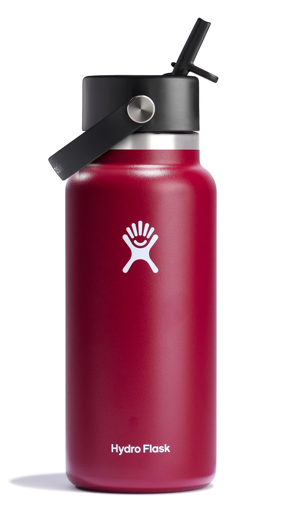 Hydro Flask 32 Oz Wide Flex Straw Cap Bottle - Insulated Stainless Steel - Wide Straw Lid, Non Spill, Leakproof in Jelly Pink