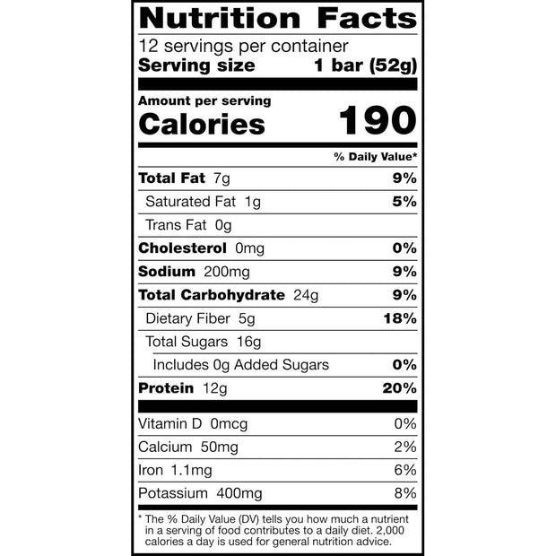 RXBAR Protein Bars, Protein Snack, Snack Bars, Vanilla Almond, 22oz Box (12 Count)
