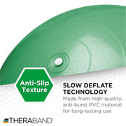 THERABAND Pro Series Exercise Ball, 26" Green Stability Trainer for 5'7"–6'1" Users, Anti-Burst Yoga & Pilates Ball, Balance & Core Trainer, For Athletes Fitness at Gym & Home