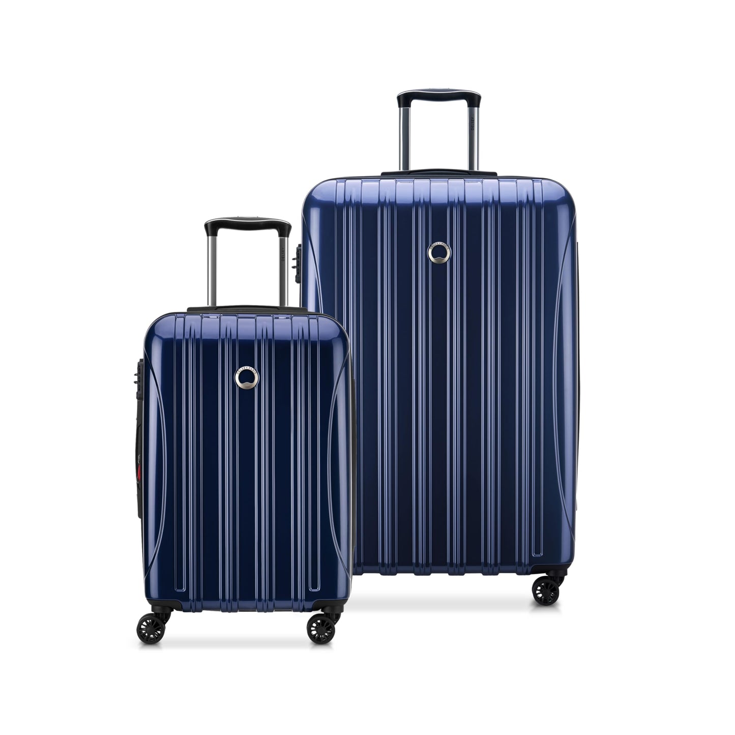 DELSEY PARIS Helium Aero Hardside Expandable Luggage with Spinner Wheels, Blue Cobalt, 3-Piece Set (21/24/28)