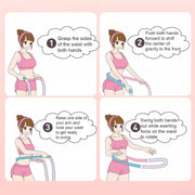 Weighted Soft Hula Circle for Adults - 3.3lb Foldable Fitness Hoop, Portable Home Gym Adults Body Waist Slimming Exercise Equipment