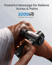 RENPHO Massage Gun Deep Tissue with Heat and Cold Head, Handheld Muscle Massager Therapy with Carry Case, Percussion Body Masajeador for Men Women Athletes Back Upgrade, Active Thermacool