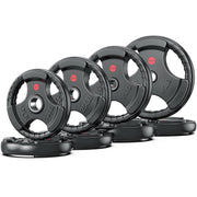 XDDIAS Rubber Weight Plates for Barbell, 2-Inch Olympic Grip Plate for Strength Training, Weightlifting and Bodybuilding in Home & Gym, Solid Cast Iron Weight Plates Pair and Sets