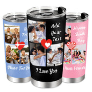 Personalized Tumbler Custom Coffee Tumbler Laser Engrave with Name 20 Oz Stainless Steel Travel Tumbler Cup Mug Personalized Gifts for Birthday Christmas Anniversary for Men Women Kids
