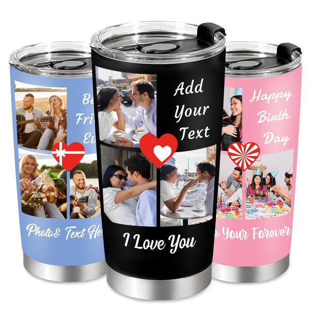 Personalized Tumbler Custom Coffee Tumbler Laser Engrave with Name 20 Oz Stainless Steel Travel Tumbler Cup Mug Personalized Gifts for Birthday Christmas Anniversary for Men Women Kids