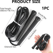 10 ft Speed Jump Rope with Handle, Adjustable Skipping Rope for Men Women, 3 oz Ultra-light Professional Fitness Boxing Cross Fit Exercises Gym Cardio Endurance Training Lovers (Black)