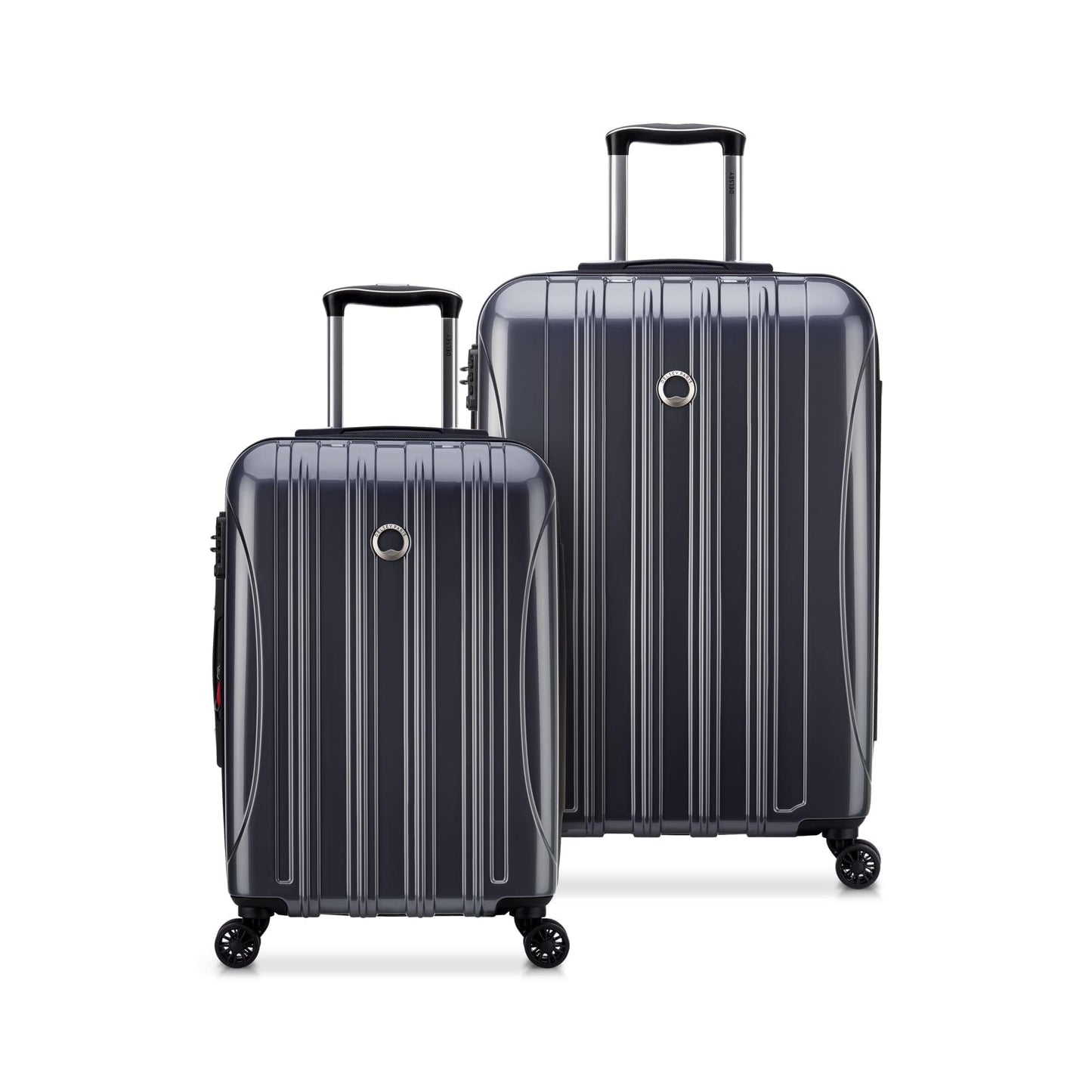 DELSEY PARIS Helium Aero Hardside Expandable Luggage with Spinner Wheels, Blue Cobalt, 3-Piece Set (21/24/28)