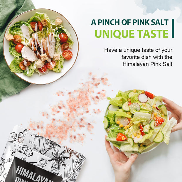 Soeos Whole Black Peppercorns 12oz + Himalayan Pink Salt 2lb, Salt and Pepper for Grinders, Black Peppercorn Refil, Pink Himalayan Sea Salt, 2 Piece Set