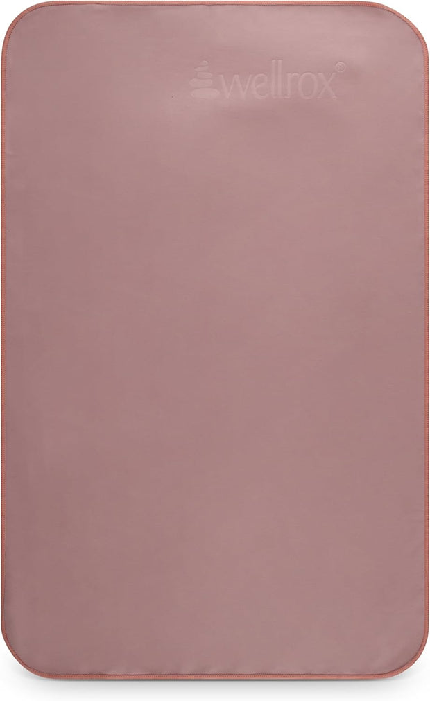 Microfiber Yoga Hand Towel – Super Soft, Quick-Dry, Non Slip Yoga Towel for Hot Pilates, Gym & Workouts (26.5" x 16", Rose)