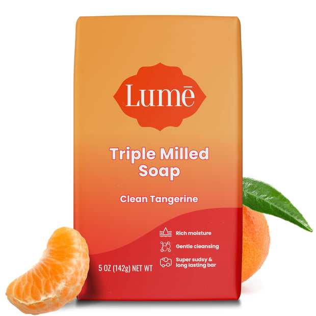 Lume Triple Milled Bar Soap - Rich Moisture & Gentle Cleansing - Paraben Free, Phthalate Free, Skin Safe - 5 ounce (Lavender Sage)