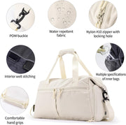 Weekender Duffel Bag with Shoe Compartment And Wet Pocket-Luggage Everyday Overnight Bag for Men and Women Travel-Carry On Gym Bag