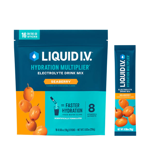 Liquid I.V.® Hydration Multiplier - Lemon Lime | Electrolyte Powder Drink Mix | 1 Pack (16 Servings)