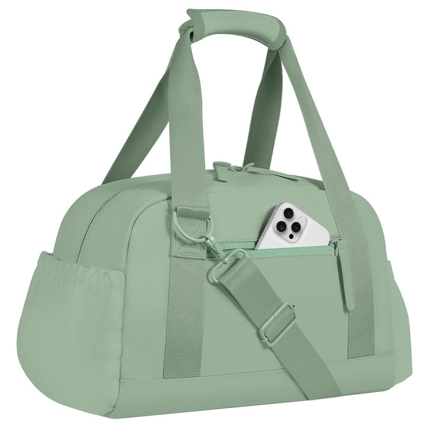 Small Gym Bag 14 inch for Women & Men Mini Gym Duffel Bag with Wet Compartment Waterproof Travel Duffle Bag for Sports Workout Dance