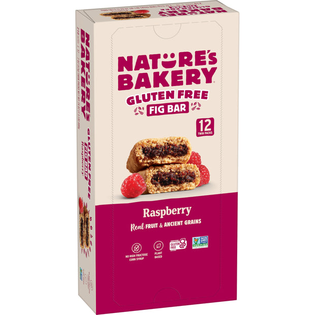 Nature’s Bakery Gluten Free Fig Bars, Blueberry, Real Fruit, Vegan, Non-GMO, Snack bar, 6 boxes with 6 twin packs (36 twin packs)