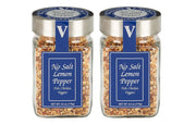 No Salt Lemon Pepper- 5.3 oz. Jar (Pack of 2) You won’t even miss the salt. Bright lemon flavor with spicy black pepper and a hint of garlic, onion and red bell pepper.