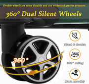 Merax Luggage Sets 3-Piece Hardshell with Spinner Wheels Lightweight Suitcase with Corner Guards (Green, 20/24/28)