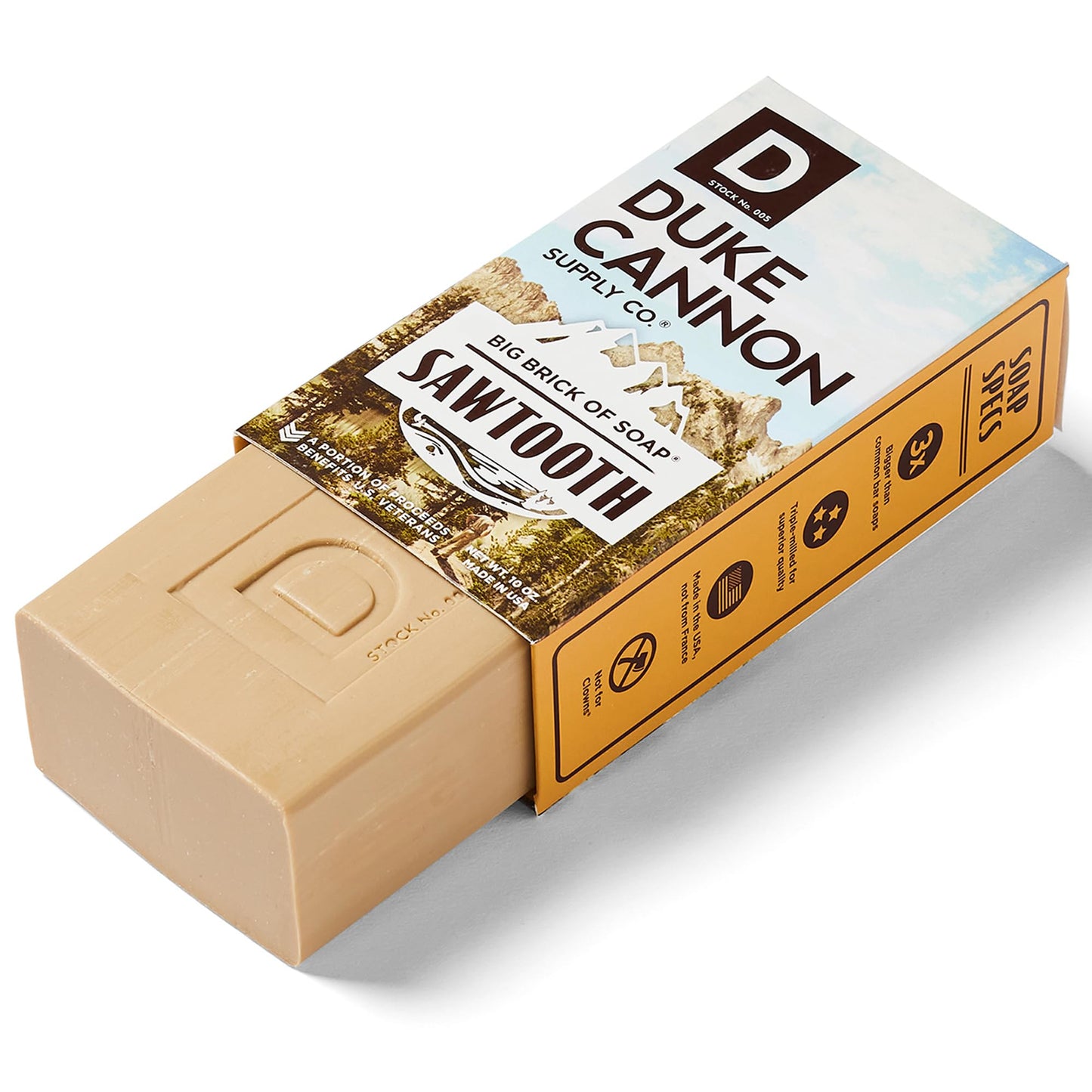 Duke Cannon Supply Co. Big Brick of Bay Rum Soap, 10 oz - Superior Grade Men's Soap with Aromatic Summer Scent of Citrus Musk, Cedarwood and Island Spice