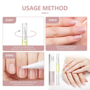 Nail Growth Oil, 2 PCS Cuticle Oil for Nails, Rejuvenation Nail Repair Oil for Moisturize Strengthen