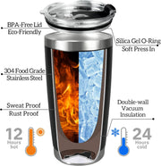 Personalized Stainless Steel Photo Coffee Tumbler Mug - 20oz Custom Gift for Christmas, Anniversary, Birthday