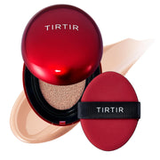 TIRTIR Mask Fit Red Cushion Foundation | Full coverage, Weightless, Skin fit, Satin Glow Finish, Korean Makeup, beauty, Tattoo cover up, Buildable (#29N Natural Beige, 0.63 Fl Oz)