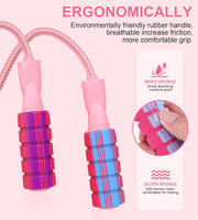 Jump Rope for Women Men, Fitness Jumprope for Women Workout, Adjustable Adult Exercise Skipping Rope