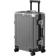 Krute Luggage 28 Inch Aluminum Frame Luggages TSA Lock No Zipper Checked Suitcase with Spinner Wheels PC+ABS Hardshell Lightweight Large Suitcases