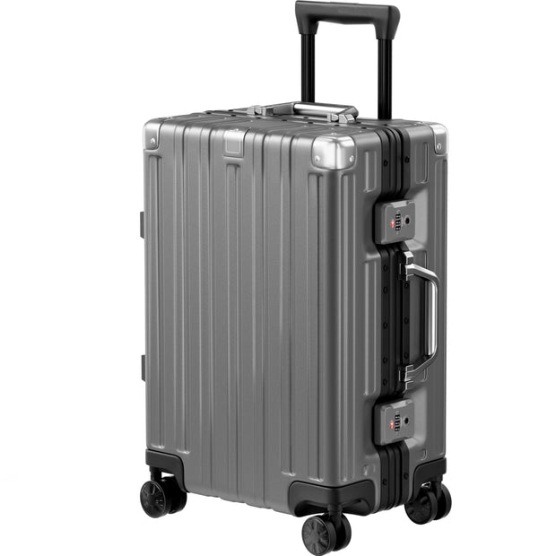 Krute Luggage 28 Inch Aluminum Frame Luggages TSA Lock No Zipper Checked Suitcase with Spinner Wheels PC+ABS Hardshell Lightweight Large Suitcases