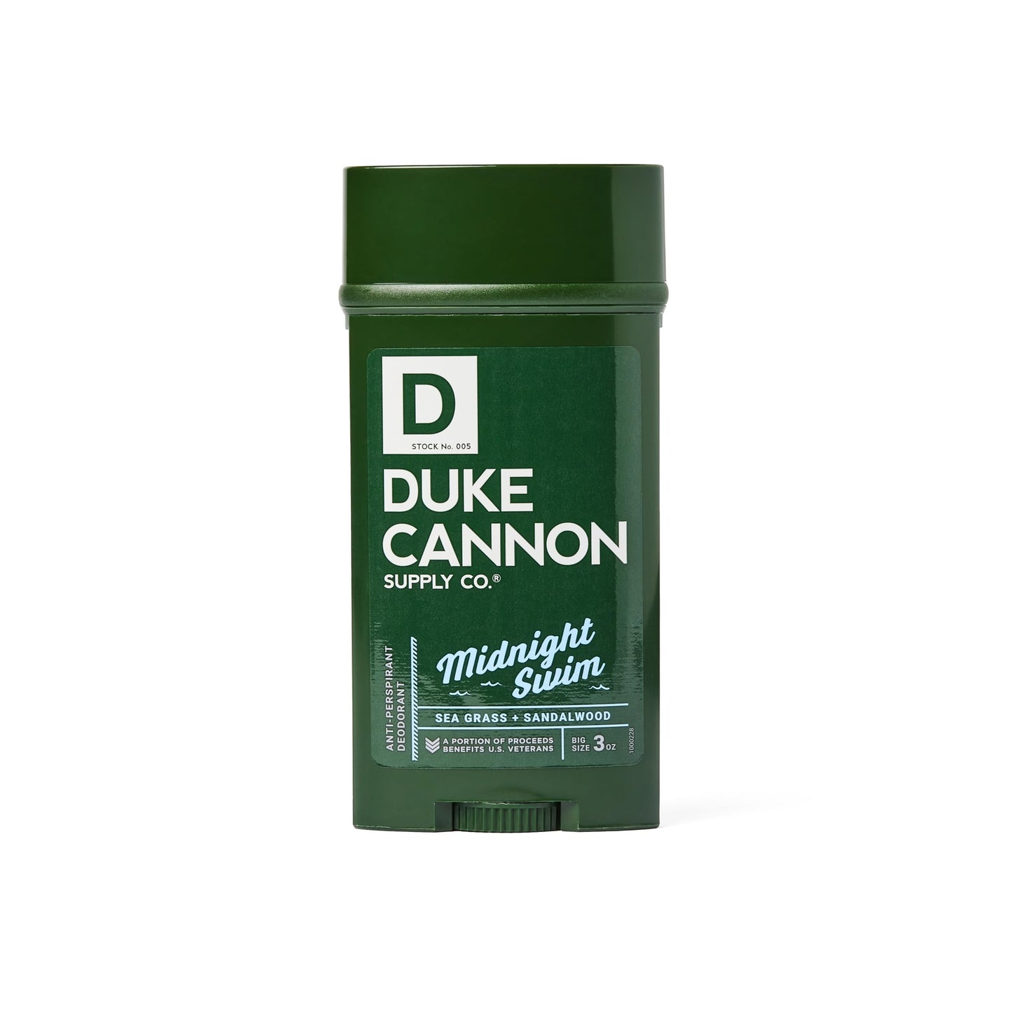 Duke Cannon Anti-Perspirant Deodorant, Superior - Fresh Water & Neroli Scent, Aloe, Vitamin E & Activated Charcoal, Paraben & Phthalate Free, 3 oz.