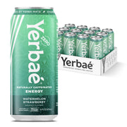 Yerbaé Energy Seltzer - Variety Performance Pack. No Sugar/Calories/Carbs. Energized by Yerba Mate Naturally Caffeinated Plant-Based, Healthy Alternative to Coffee/Sugary Sodas, Pack of 12, 12oz cans