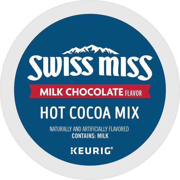 Swiss Miss Milk Chocolate Hot Cocoa, Single-Serve Keurig K-Cup Pods, Hot Chocolate, 44 Count