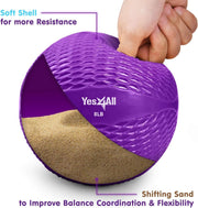 Yes4All Weighted Toning Balls for Exercise, Soft Medicine Balls for Exercise, Pilates, Yoga, Balance, Flexibility, 2-10lbs