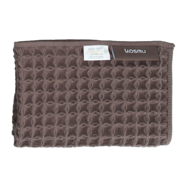 Luxury Japanese Cotton Waffle Bath Towel | Plush, Absorbent, and Quick Dry (Coral Orange, Hand Towel, 32" x 16")