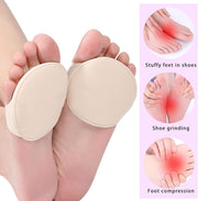Ball of Foot Cushions (5 Pairs) - Metatarsal Pads for Women & Men, Soft Forefoot Pads for Ball of Feet, Reusable, Breathable, Prevent Pain & Discomfort