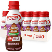 Premier Protein Almondmilk Non-Dairy Protein Shake, 20g Protein, 5g Sugar, 11.5 Fl oz, Coffee, 12 Count